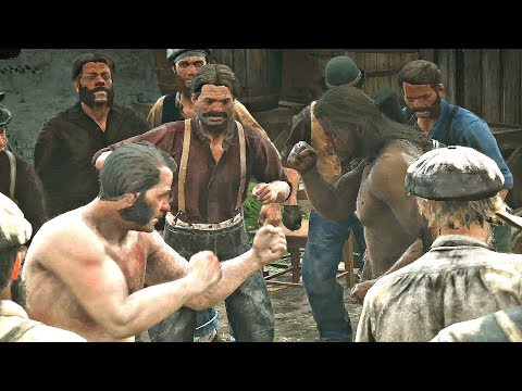 Red Dead Redemption 2 - Underground Fight Club Cutscene
