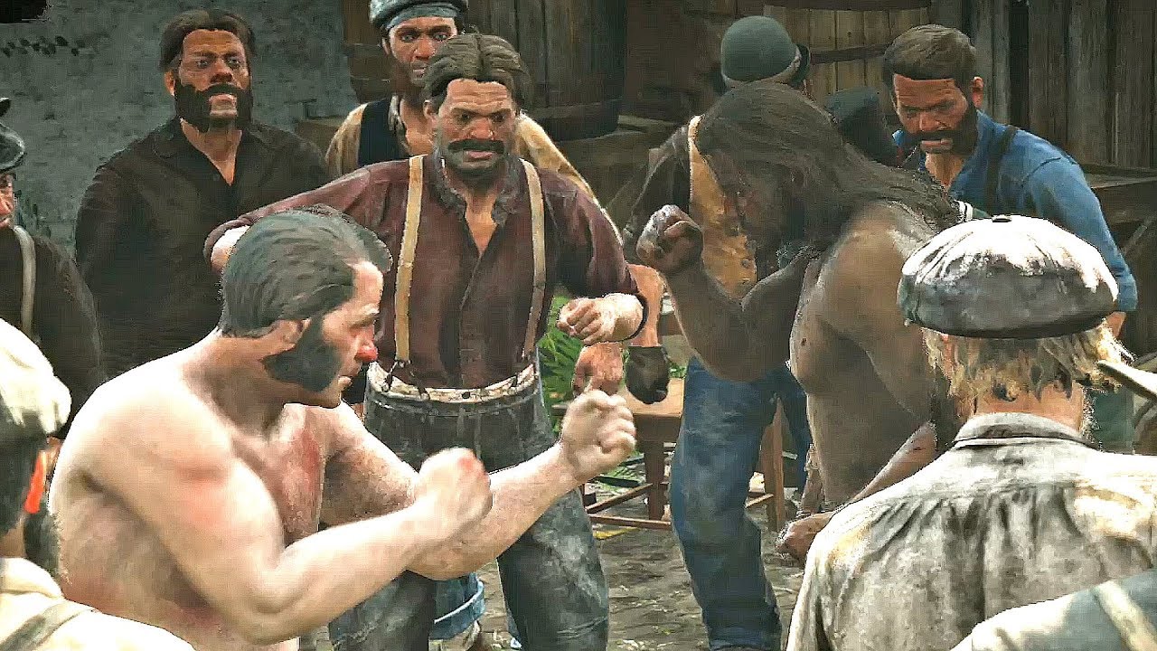 procent I nåde af ægtemand Red Dead Redemption 2 - Underground Fight Club Cutscene - YouTube