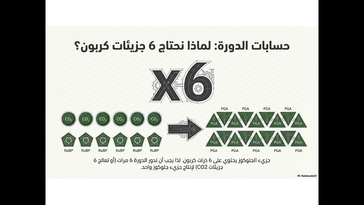 دورة كالفن Calvin cycle - حادي عشر - أحياء - المسار العلمي - المنهج القطري