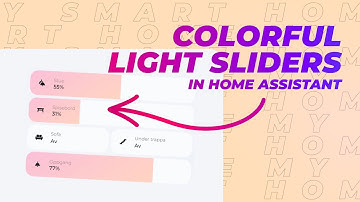Colorful Light Sliders in Home Assistant
