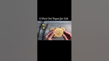 12 Pack Oui Yogurt Jar Lids