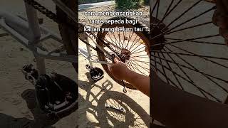 Cara Mengencangkan Rante Sepeda, Bagi Kalian Yang Belum Tau..