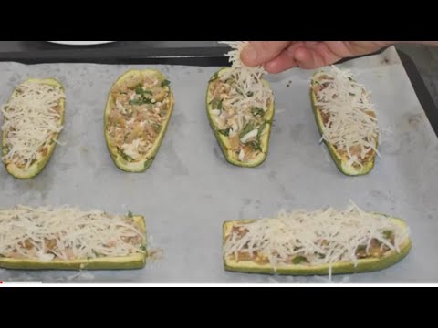 courgettes-farcies-au-four-/-idée-repas-simple-et-facile