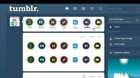 How to Make Tumblr Dashboard Icons : Tumblr 101