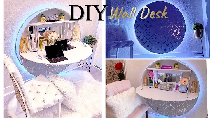 DIY 2-IN-1 WALL DESK| SMALL SPACE SOLUTION!