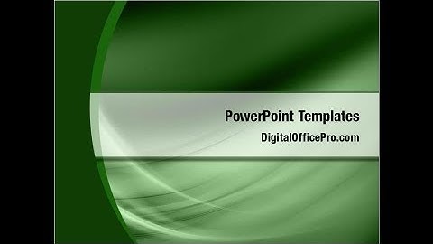 Green Abstract Frame PowerPoint Template Backgrounds - DigitalOfficePro #06391