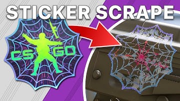 Web Stuck (Holo) | Sticker Scrape Example