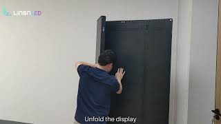 LC60TF Tri-Fold LED Poster Display | How to Fold the LED Advertising Screen🎉