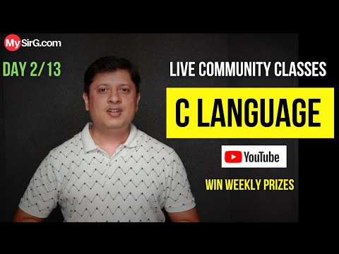 History of C Language and Tokens | Community LIVE Class | Day-2