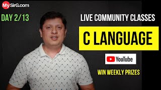 History of C Language and Tokens | Community LIVE Class | Day-2