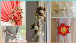 beautiful decorative curtains holders styles and ideas/crochet curtains tiebacks