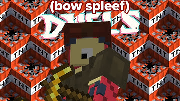 the society of bow spleef duels (hypixel)