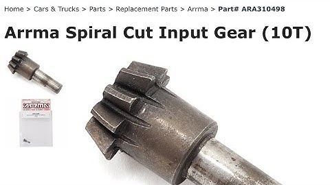 ARRMA 6s new input gear