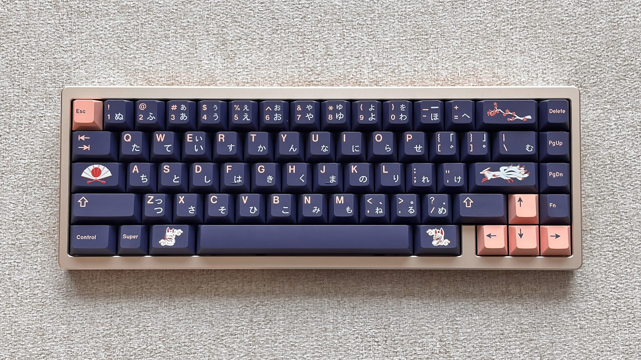 kohaku HMX Yogurt | SingaKBD Kohaku | Alu plate | GMK Kitsune - YouTube