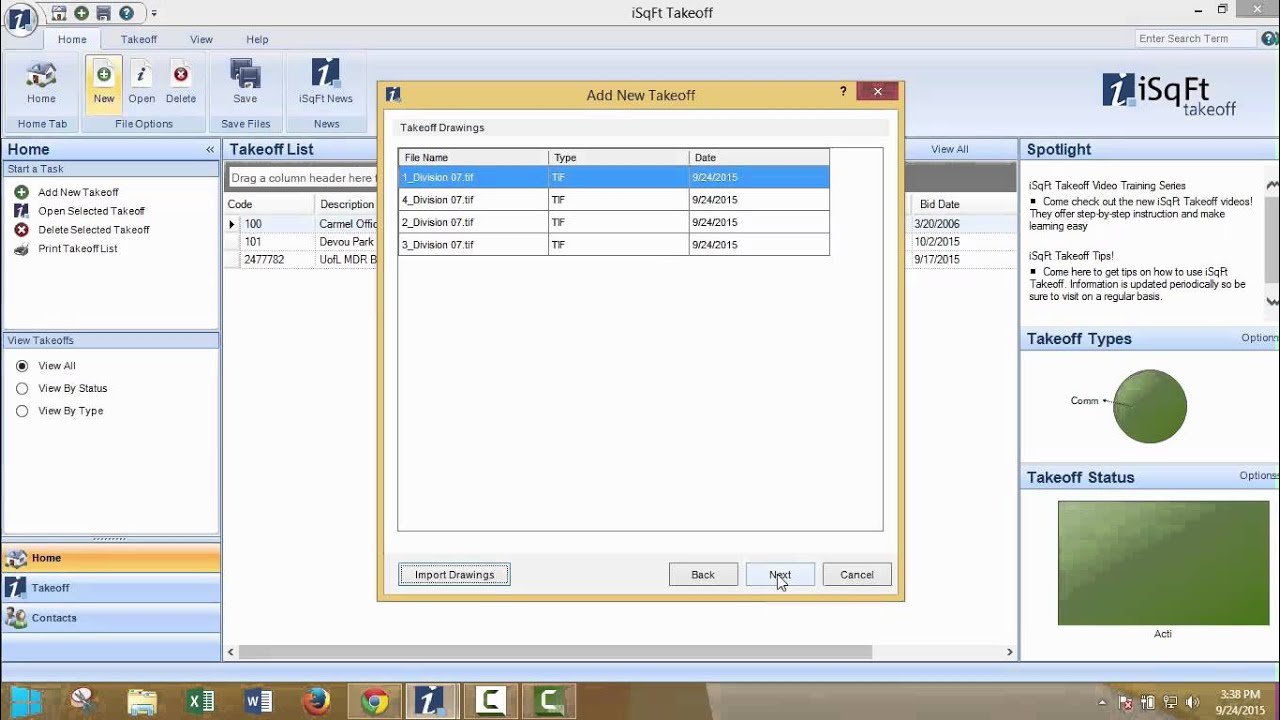 Isqft iSqFt Takeoff Video Series - Creating a Project from Multi-page PDFs ...