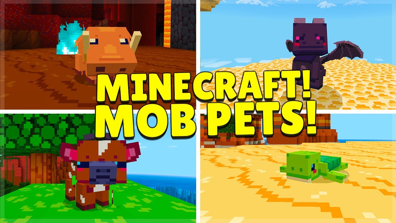 Baby Mob Pets In Minecraft Pocket Edition Ios Android Pc Xbox Switch Ps4 Youtube