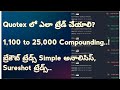 Quotex     1100  25000 compounding breakout trades simple analysis