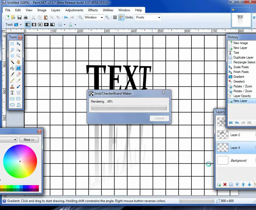 3d Text With Pdn 3d Text Window Unit Text