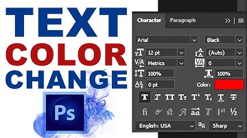 Change Text Color Without Character Toolbar in Photoshop CC