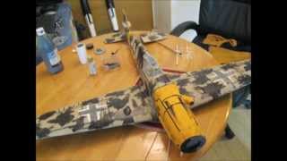 Rebuild of my ParkZone's BF109G Mods Paint, Retracts