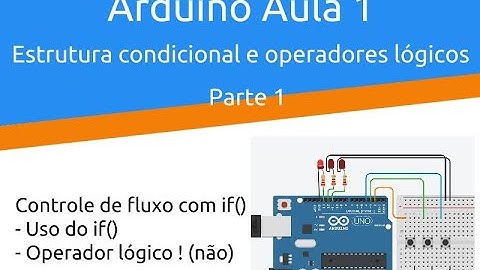 Arduino Aula 1 Parte 1- estrutura condicional e operador lógico não
