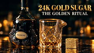 24K Gold Sugar Cube In Cognac Gold Sugar By Nobline