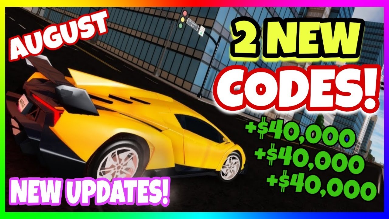 August All New Codes In Vehicle Simulator 2020 August New Updates Roblox Youtube - roblox driving simulator codes august 2020