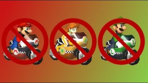 Mario Kart Wii but every frame with a character that isn