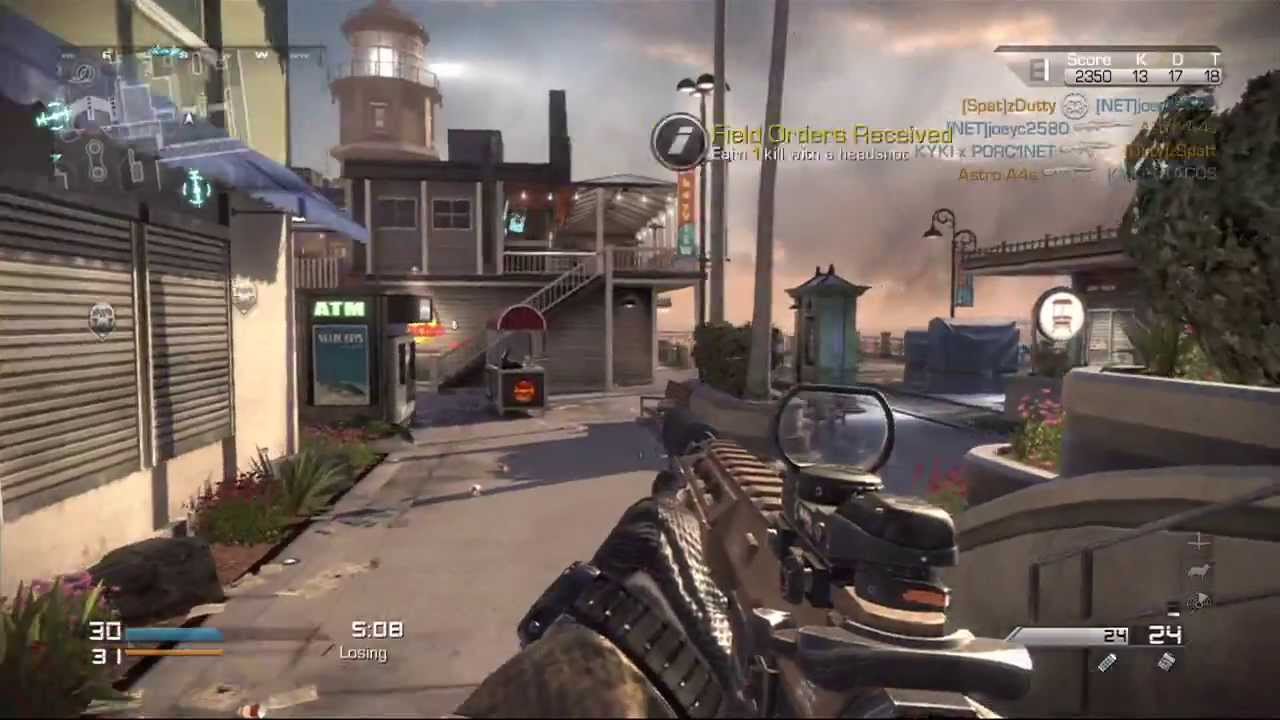 CoD: Ghost, DLC 1 Onslaught, Bayview Map.