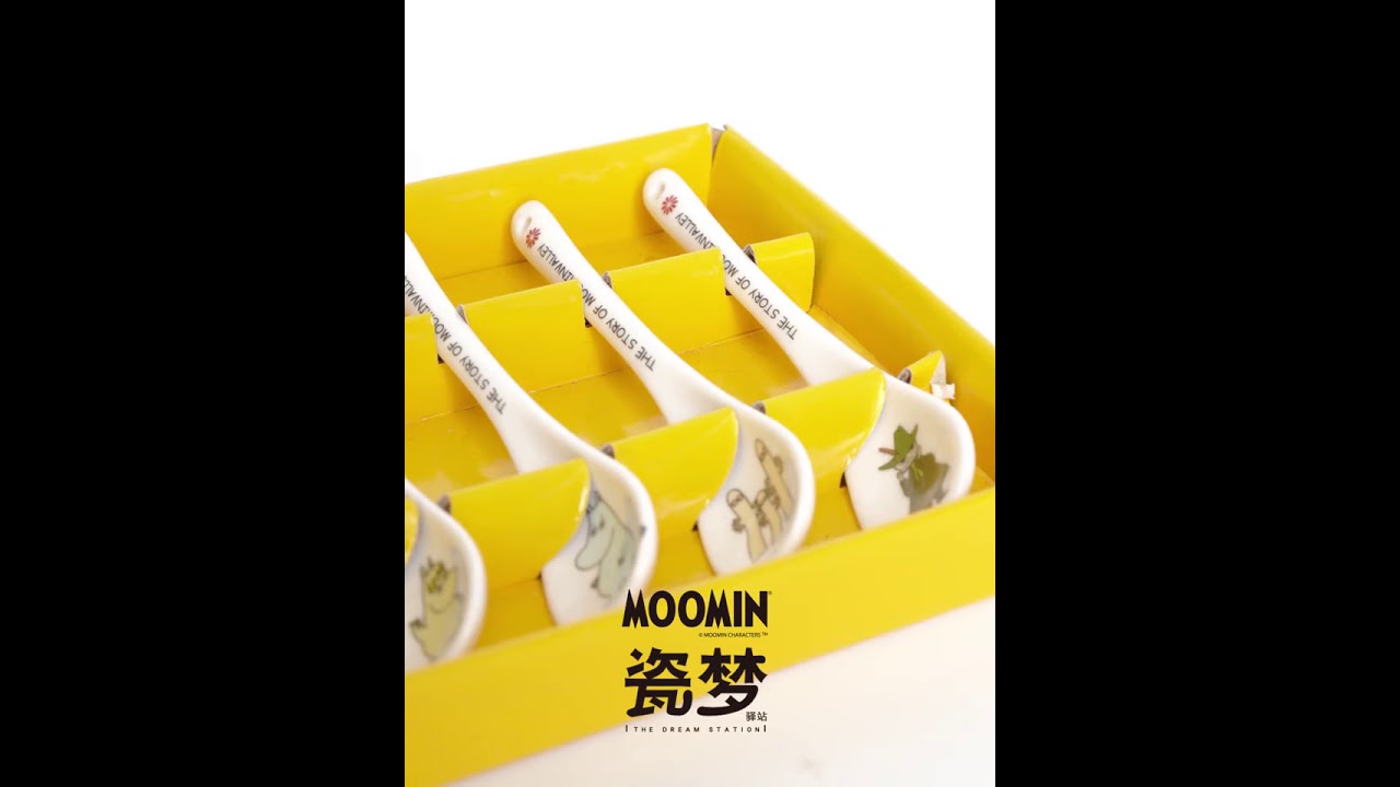 Moomin ceramic spoon set cute cartoon spoon dessert spoon coffee stirring spoon children's spoon