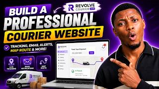 Professional Courier Website Tutorial | Tracking, Maps & Email Alerts Included