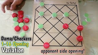 Dama\/Checkers : Variation #2 Opponent Side Opening!