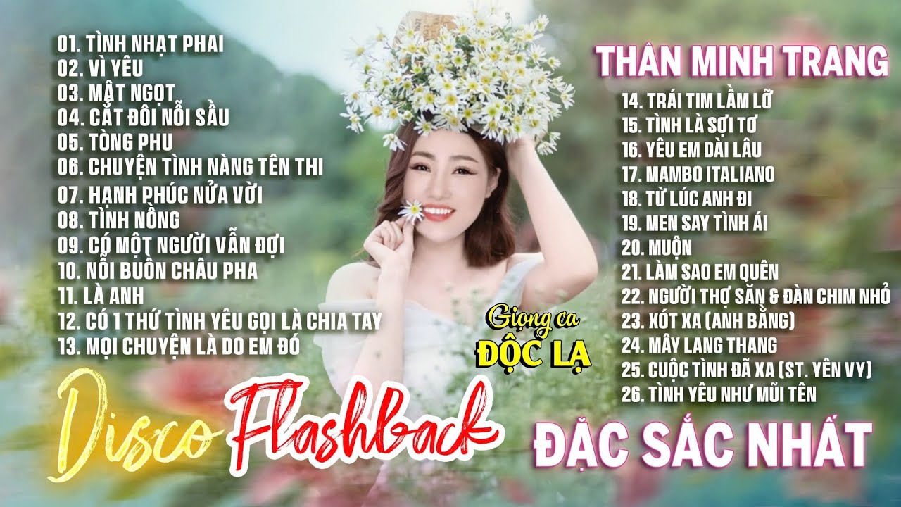 Lk Disco Flashback Đặc Sắc - Thân Minh Trang (Giọng Ca Độc Lạ)| Disco Cực Đỉnh 2024.