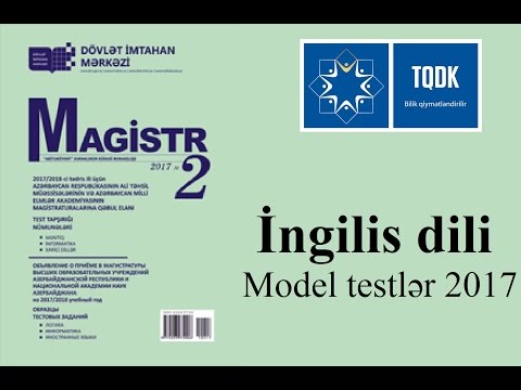 Ingilis dili - model 2017 izah