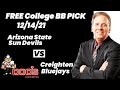 Arizona State Sun Devils vs Creighton Bluejays Prediction, 12/14/2021 College Basketball Best Bet
