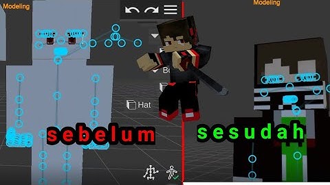 tutorial cara pasang skin kalian di prisma3d apk rig Minecraft