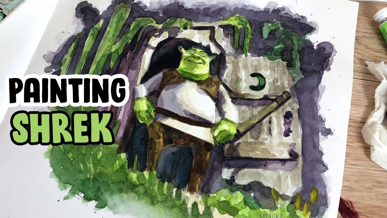Shrek Fanart???Watercolor Painting??? - YouTube