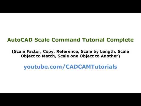 AutoCAD Scale Command Tutorial Complete | Scale Factor, Reference, Copy, Point, Length, to match
