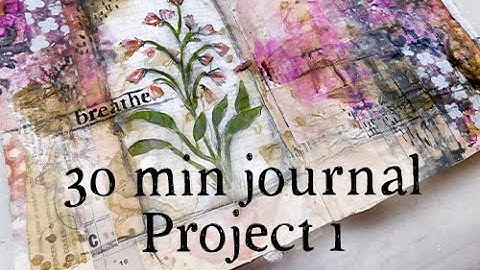 Part 2 of stenciling techniques and 30 minute journal page project 1