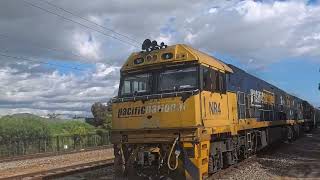 BIGGEST Double- Stacker EVER caught! + SLOWEST& LONGEST Freight Train Yet!