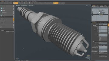 Luxology Modo - Modeling a Spark Plug - Part 1 of 4