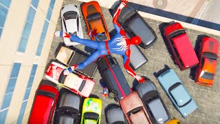 Gta 5 - Spiderman Vs Cars (Euphoria Ragdolls)