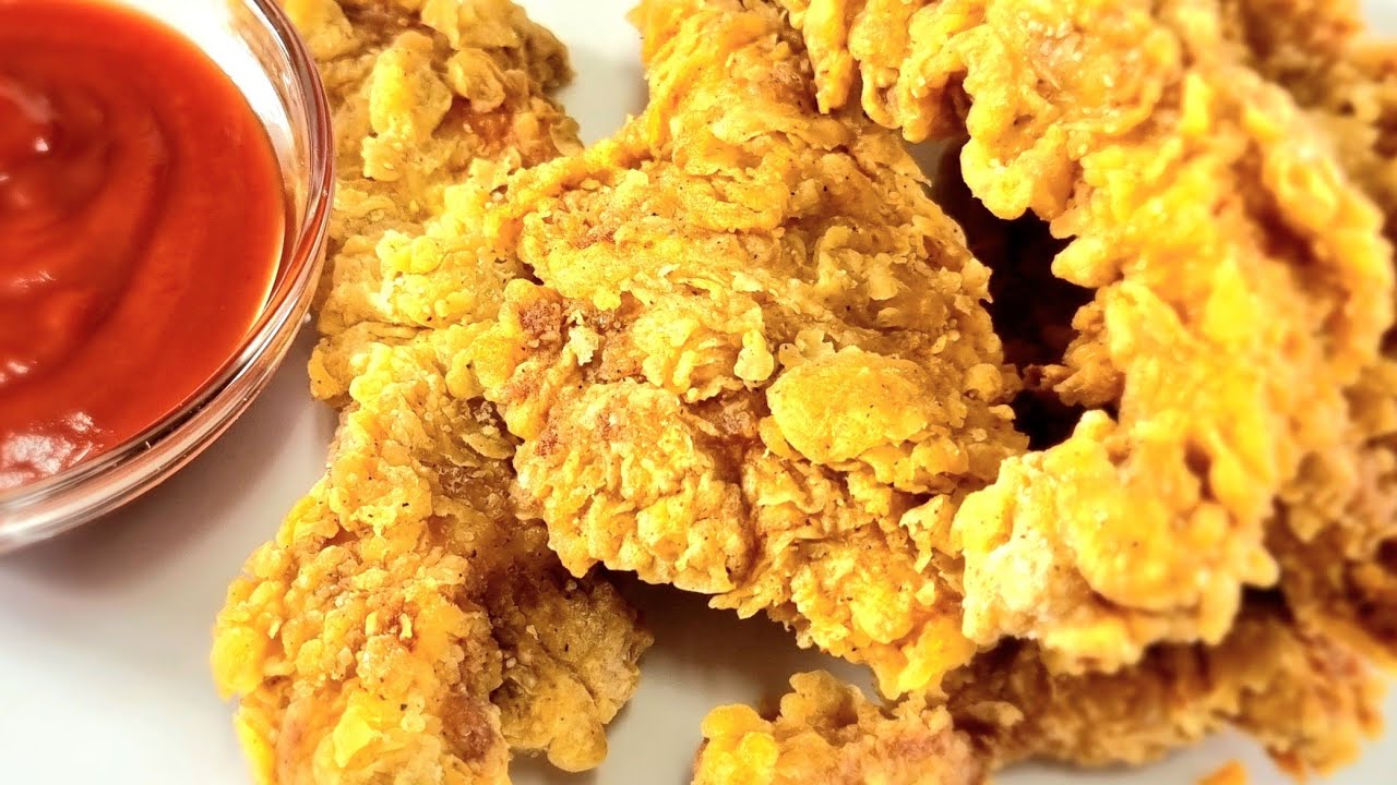KFC Crispy Chicken Tender Reciepe yummy... YouTube