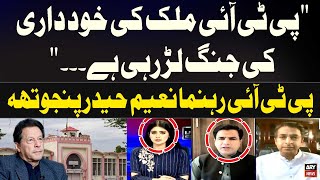 "PTI Mulk ki Khudari ki Jang Larh Rahi Hai..." Naeem Haider Panjutha's Statement