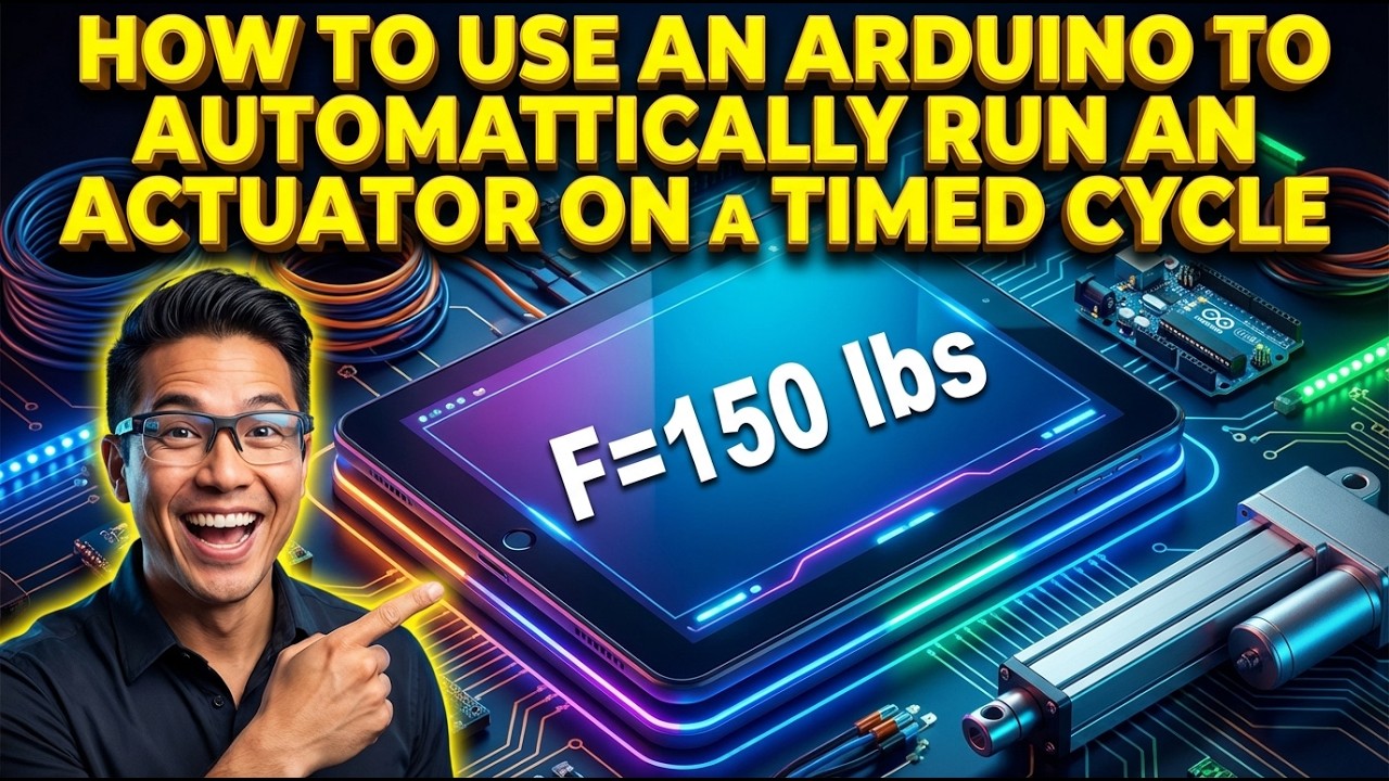 How to use an Arduino to automaticaly run an Actuator on a timed cycle ...