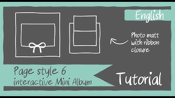 Page Style 6 TUTORIAL for interactive 6x6" and 8x8" Mini Albums