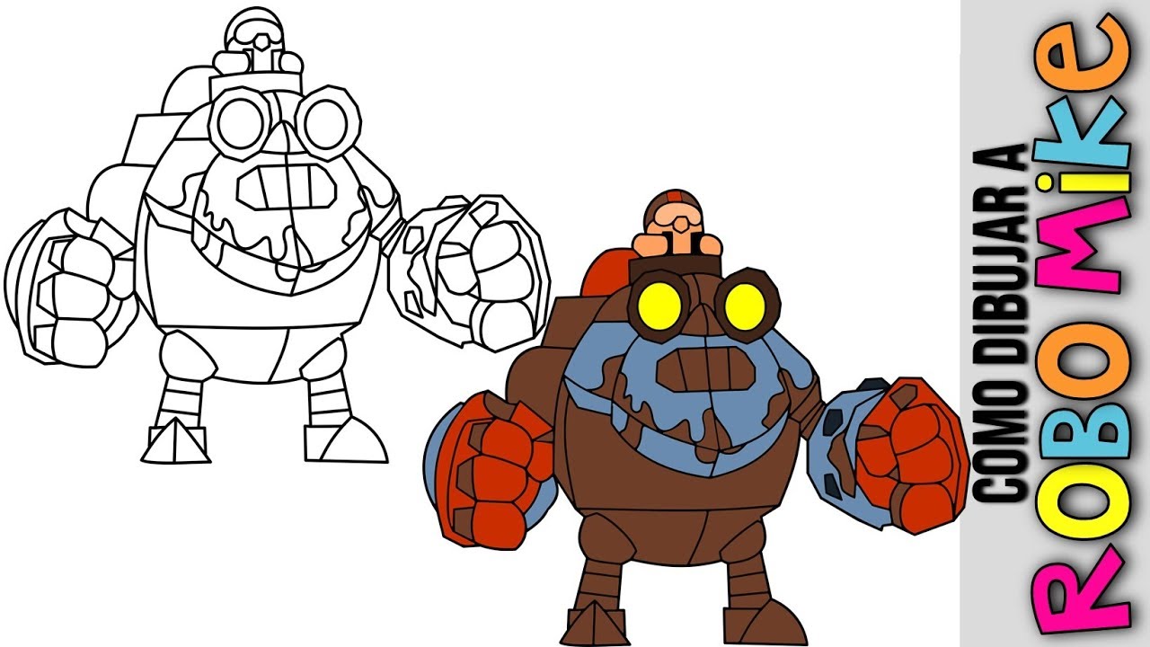 Brawl Stars Como Dibujar A Robo Mike Nueva Skin De Brawl Stars Dibujos Faciles Animacion Youtube - robot boss brawl stars dibujo colorear