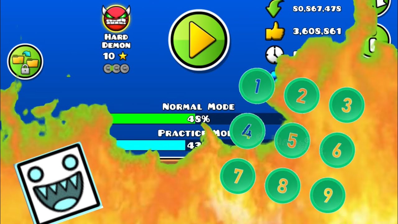 I BEAT NINE CIRCLES (first hard demon) - YouTube
