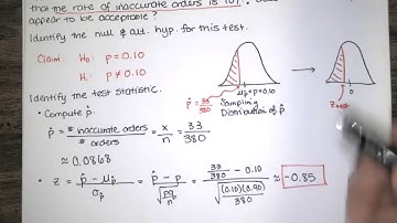Problem 8.2.9 - P-value method for (two-tailed) hypothesis test about a proportion, normal approx.