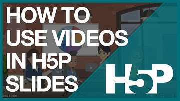 How to use video in H5P slides  -  combining video and H5P presentation